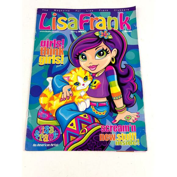 Vintage Official Lisa Frank Spring 2001 Edition Fan Magazine Rare - Picture 1 of 7